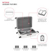SWISSGEAR WANDERLUST PRO LIGHTWEIGHT EXPANDABLE SPINNER 3-PIECE SET 8092 - WHITE