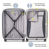 DELSEY PARIS TITANIUM HARDSIDE EXPANDABLE LUGGAGE CARRY-ON 21 INCH - SILVER New