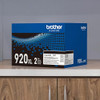 Brother TN920XL High Yield Toner Cartridge 2 Pack Professional Laser Printer New