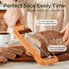 KEECHEE BREAD PILOT ADJUSTABLE UPGRADED BREAD KNIFE FOR HOMEMADE K006 - BROWN