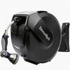 BREEZEREEL RETRACTABLE GARDEN HOSE HEAVY DUTY 100FT, 3-PLY 1/2 INCH - BLACKGRAY