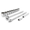 CRESCENT 14 PIECE MECHANICS TOOL SET 3/4" DRIVE 12 POINT - CTK14SAEN