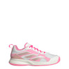 ADIDAS WOMEN'S AVAFLASH TENNIS SNEAKERS SHOES - SIZE WOMEN 5 - WHITE PINK