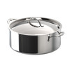 HESTAN PROBOND LUXE 9 QUART POLISHED PROFESSIONAL CLAD STEEL RONDEAU - STAINLESS