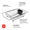 COPCO 3-IN-1 MULTI-USE DISH RACK EXPANDABLE ARMS 5292499 BLACK New