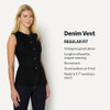 AEWM86473F25 Amazon Essentials Women's Regular-Fit Denim Vest Black 8