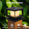 Mlambert 8 Pack Solar Post Lights Outdoor Waterproof Fence Cap 4x4 6x6 4x4 6x6