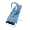 NUBY DELUXE BABY BOUNCER SEAT PORTABLE INFANT BOUNCER WITH MUSIC - BLUE