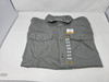 EDDIE BAUER MEN'S LICENSE TO WILL LONG SLEEVE SHIRT - SIZE: MEN L - CLOUD GRAY New