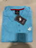 PACIFIC POLO CLUB SHORT SLEEVES POLO - SIZE: MEN M - CYAN