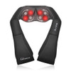 SNAILAX SHIATSU BACK NECK MASSAGER WITH HEAT NECK SHOULDER MASSAGER - COAL BLACK