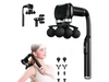 GENERIC 2-IN-1 6 HEAD MASSAGE GUN WITH EXTENSION HANDLE, 12MM - BLACK