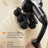 GENERIC 2-IN-1 6 HEAD MASSAGE GUN WITH EXTENSION HANDLE, 12MM - BLACK