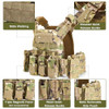 Wild Wycc Tactical Vests Quick Release Camo Vest Men's 1000D - Woodland