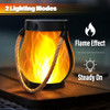 JYOIAT SOLAR LANTERNS DUAL CHARGING MODES SOLAR USB WATERPROOF 2 PACK - WHITE