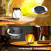 JYOIAT SOLAR LANTERNS DUAL CHARGING MODES SOLAR USB WATERPROOF 2 PACK - WHITE