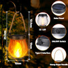 JYOIAT SOLAR LANTERNS DUAL CHARGING MODES SOLAR USB WATERPROOF 2 PACK - WHITE