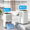 TRA ZICO 4,000 Square feet Dehumidifier for Basement, 45 Pint with Hose, White