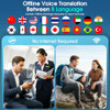 VEGAMILE AI TRANSLATION EARBUDS REAL TIME 6-in-1 Voice Translator AE01 - Black
