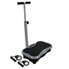 LIFEPRO VIBRATION PLATE EXERCISE MACHINE WITH WAIST-LEVEL BARK GRAY