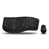 Adesso WKB-1500GB Wireless Ergonomic Desktop Keyboard and Mouse - Black New