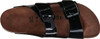 BIRKENSTOCK WOMEN'S ARIZONA LEATHER SANDALS NARROW WIDTH - SIZE: MEN 6N - BLACK