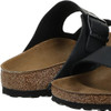 BIRKENSTOCK WOMEN'S ARIZONA LEATHER SANDALS NARROW WIDTH - SIZE: MEN 6N - BLACK