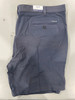 IZOD GOLF SHORTS MEN'S STRAIGHT FIT, SIZE 42 - NAVY/GRAY New