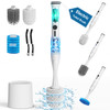 CAKILA Electric Toilet Brush and Holder Set, 8 in 1 Cleaning Kit - White