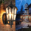 SUCOLITE OUTDOOR WALL LIGHT EXTERIOR WATERPROOF RETRO VINTAGE 2 PACK - BLACK