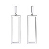 FAMARINE RECTANGLE GEOMETRIC DROP DANGLE EARRINGS WOMEN FASHION PROM JEWELRY New