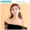 FAMARINE RECTANGLE GEOMETRIC DROP DANGLE EARRINGS WOMEN FASHION PROM JEWELRY New