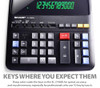 SHARP 12-DIGIT PRINT CALCULATOR DESKTOP SIZE BRIGHT DISPLAY EL-2196BL - BLACK