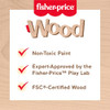 Fisher-Price Wood Stacking Toy Balance Tree, 10 Wooden Pieces New
