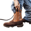 DB4442 DURANGO SADDLE UP WESTERN BOOT MEN'S SIZE 12 BEIGE/BROWN