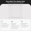 BALANCEFROM SAFETY GATE FOR DOORWAYS STAIRWAYS WITH AUTO-CLOSE/HOLD-OPEN - WHITE