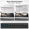 AOBOSI DOUBLE INDUCTION COOKTOP, PORTABLE, 2 BURNER, FS-IRC108-1800 - BLACK
