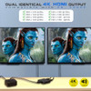 MINDORLEN 4K HDMI SPLITTER 1 IN 2 OUT MIRROR DISPLAY NOT EXPAND - BLACK