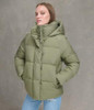 LW3RP696 LEVIS WOMEN'S SELMA HOODED PUFFER JACKET SIZE M - LICHEN GREEN New