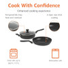 AMAZON BASICS 10 PIECE HARD ANODIZED NON-STICK STACKABLE COOKWARE SET - BLACK