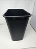 HIGHMARK RECTANGULAR PLASTIC WASTEBASKET, 6.5 GALLONS, 12PK - BLACK
