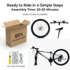 26/27.5 Inch Mountain Bike, Aluminum Frame MTB, Dual Disc Brakes, Comfort Foam New