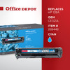 OFFICE DEPOT® REMANUFACTURED CYAN TONER CARTRIDGE REPLACEMENT - CYAN New