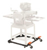 HTC 500 LBS CAPACITY STEEL UNIVERSAL MOBILE BASE MACHINES POWER TOOLS - BLACK