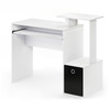 FURINNO ECON MULTIPURPOSE OFFICE COMPUTER WRITING DESK 12095WH/BK - WHITE/BLACK