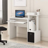 FURINNO ECON MULTIPURPOSE OFFICE COMPUTER WRITING DESK 12095WH/BK - WHITE/BLACK