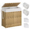 SONGMICS Laundry Hamper with Lid, 110L Natural ULCB52NL - NATURAL