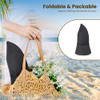 SIMPLICITY NETTED HAT, LEATHER STRAP - BLACK