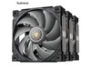 Sudokoo MACH120-3IN1 120mm Case Fan: 3 Pack PWM Quiet PC Fans with FOC Motor - 4