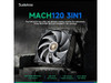 Sudokoo MACH120-3IN1 120mm Case Fan: 3 Pack PWM Quiet PC Fans with FOC Motor - 4